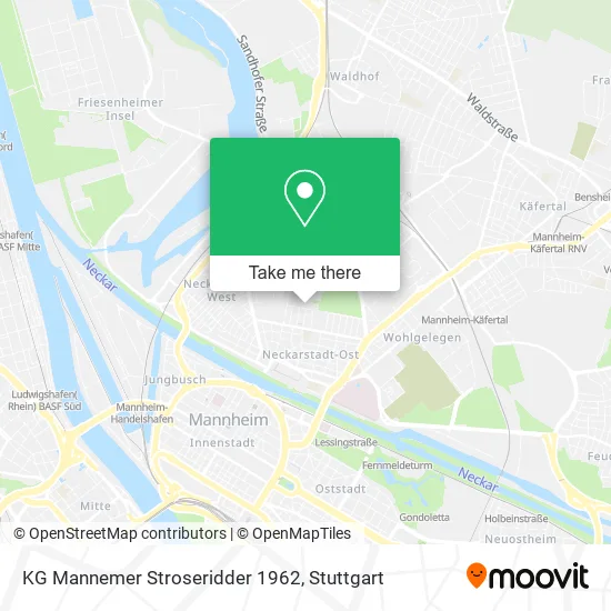 Карта KG Mannemer Stroseridder 1962