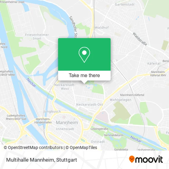 Карта Multihalle Mannheim