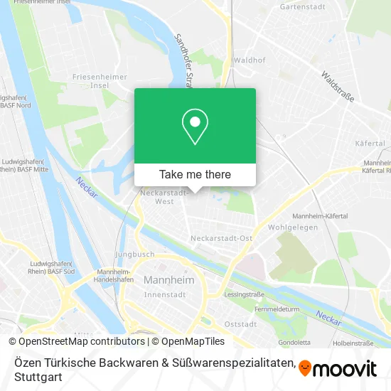 Карта Özen Türkische Backwaren & Süßwarenspezialitaten