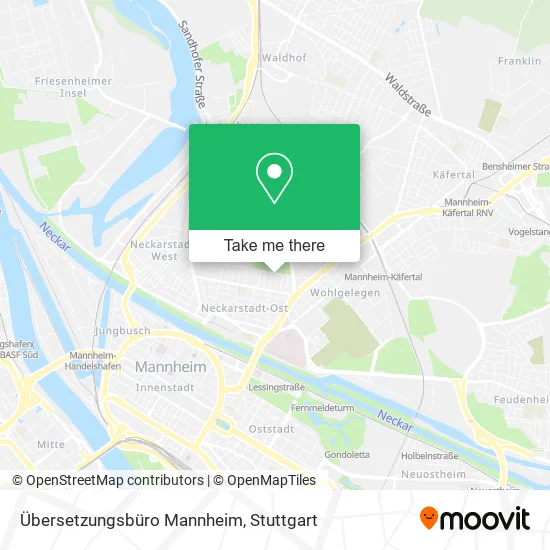 Карта Übersetzungsbüro Mannheim