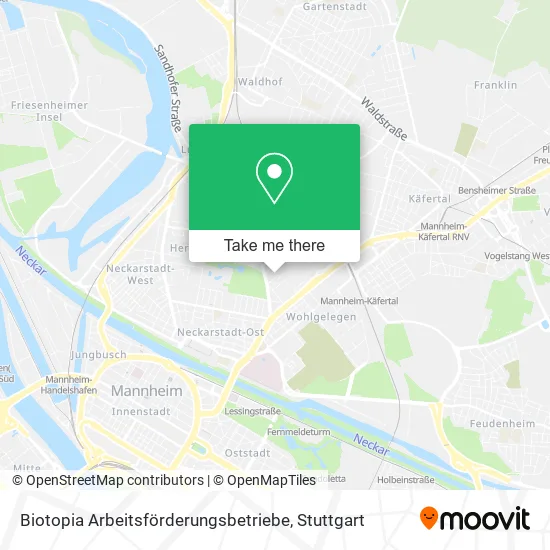 Карта Biotopia Arbeitsförderungsbetriebe