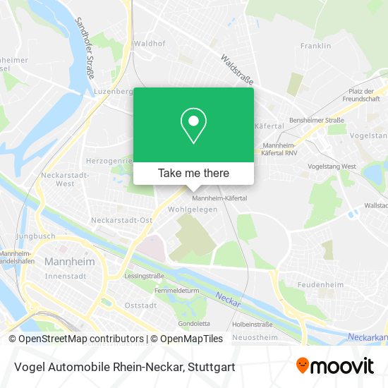 Vogel Automobile Rhein-Neckar map