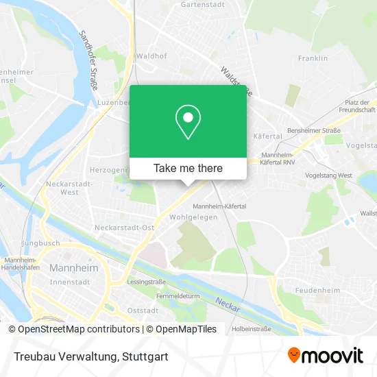 Карта Treubau Verwaltung