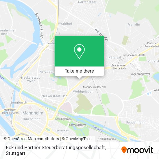 Eck und Partner Steuerberatungsgesellschaft map