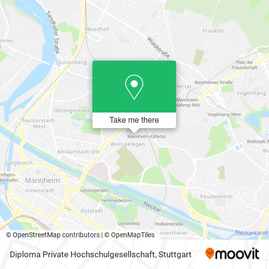 Карта Diploma Private Hochschulgesellschaft