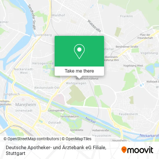 Карта Deutsche Apotheker- und Ärztebank eG Filiale