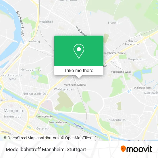 Карта Modellbahntreff Mannheim