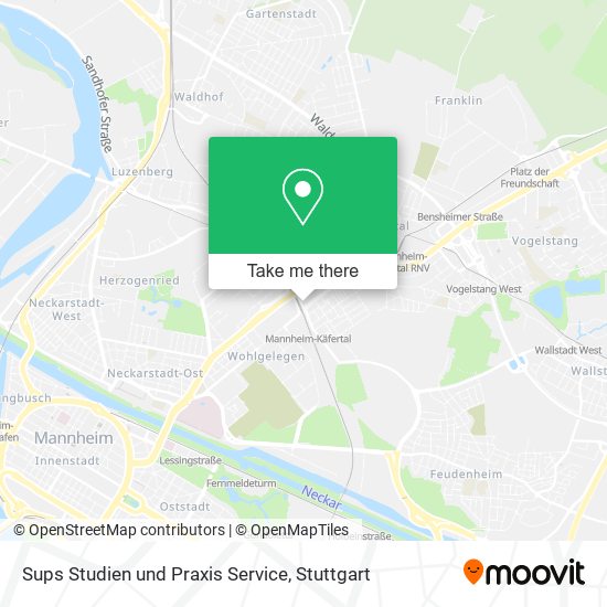 Sups Studien und Praxis Service map