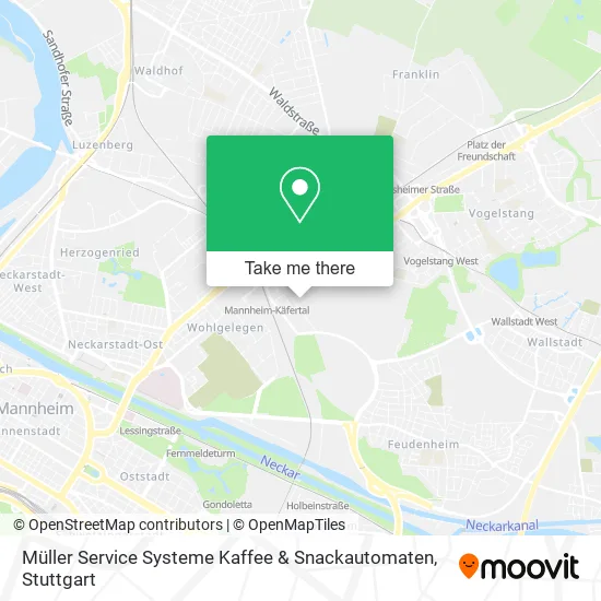 Карта Müller Service Systeme Kaffee & Snackautomaten