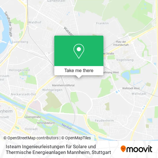Isteam Ingenieurleistungen für Solare und Thermische Energieanlagen Mannheim map