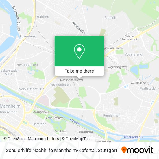 Schülerhilfe Nachhilfe Mannheim-Käfertal map