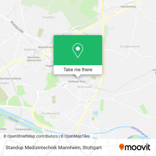 Карта Standup Medizintechnik Mannheim