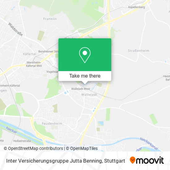 Карта Inter Versicherungsgruppe Jutta Benning