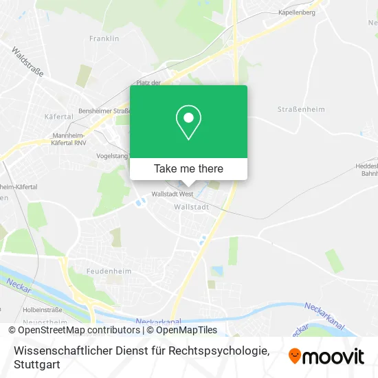 Карта Wissenschaftlicher Dienst für Rechtspsychologie
