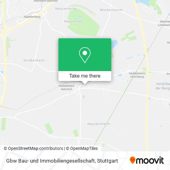 Gbw Bau- und Immobiliengesellschaft map