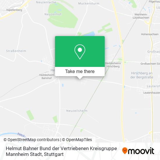 Helmut Bahner Bund der Vertriebenen Kreisgruppe Mannheim Stadt map