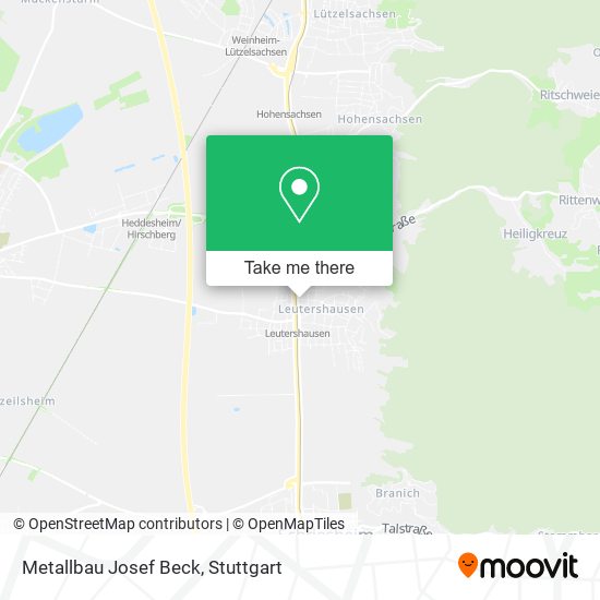 Metallbau Josef Beck map