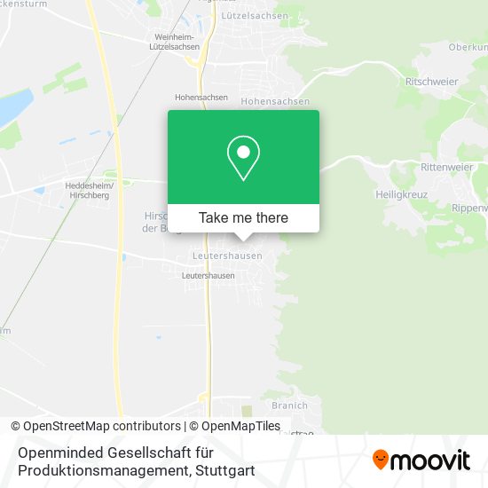 Карта Openminded Gesellschaft für Produktionsmanagement