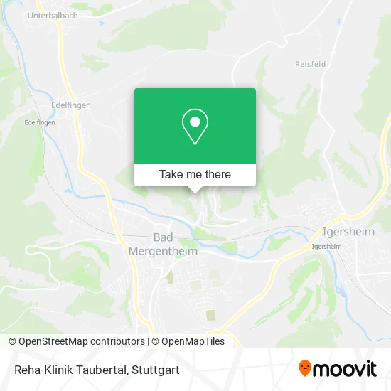 Карта Reha-Klinik Taubertal
