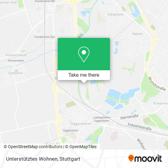 Карта Unterstütztes Wohnen