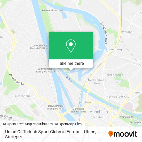 Карта Union Of Turkish Sport Clubs in Europe - Utsce