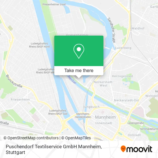 Карта Puschendorf Textilservice GmbH Mannheim