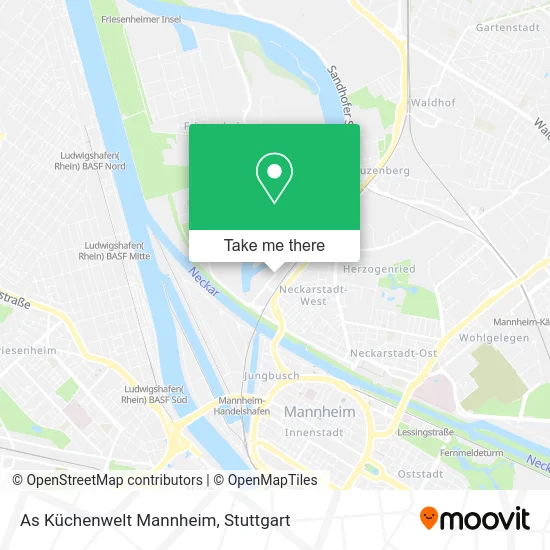Карта As Küchenwelt Mannheim