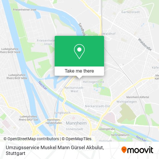 Umzugsservice Muskel Mann Gürsel Akbulut map