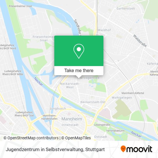 Карта Jugendzentrum in Selbstverwaltung