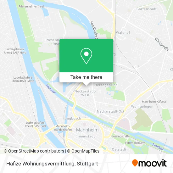 Карта Hafize Wohnungsvermittlung