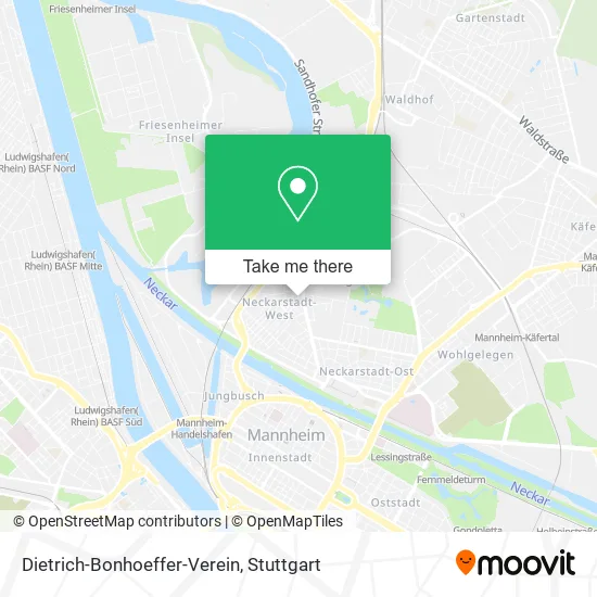 Карта Dietrich-Bonhoeffer-Verein