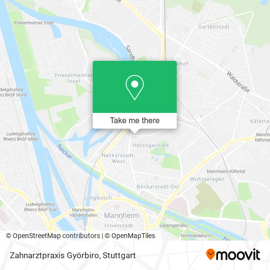 Карта Zahnarztpraxis Györbiro