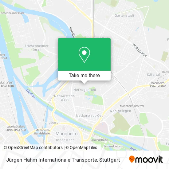 Карта Jürgen Hahm Internationale Transporte