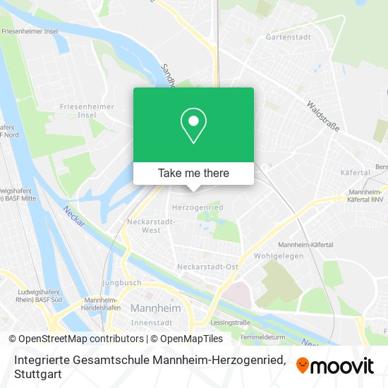 Integrierte Gesamtschule Mannheim-Herzogenried map