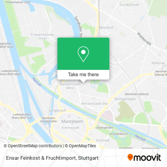 Карта Ensar Feinkost & Fruchtimport