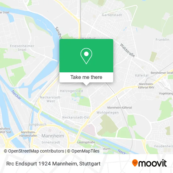 Карта Rrc Endspurt 1924 Mannheim