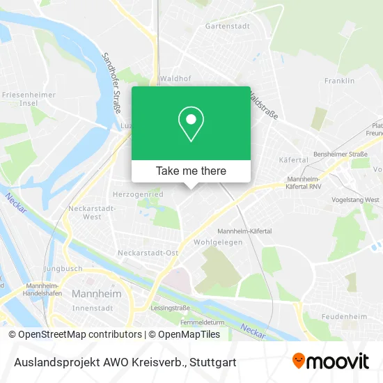 Карта Auslandsprojekt AWO Kreisverb.