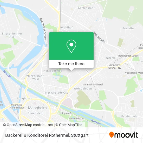 Карта Bäckerei & Konditorei Rothermel
