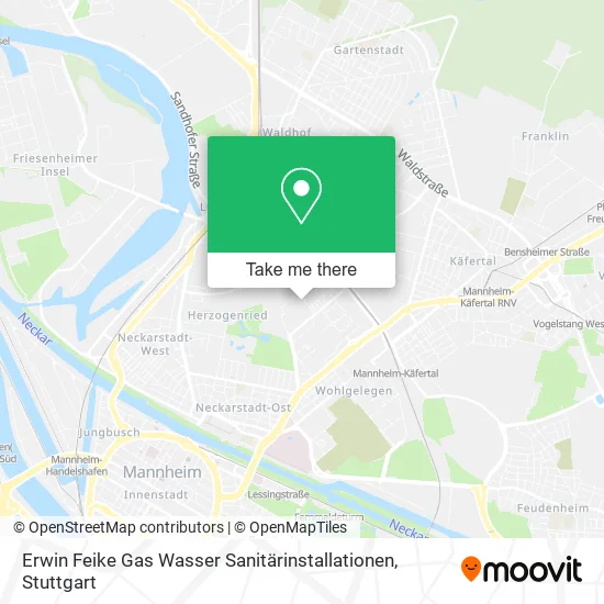 Карта Erwin Feike Gas Wasser Sanitärinstallationen