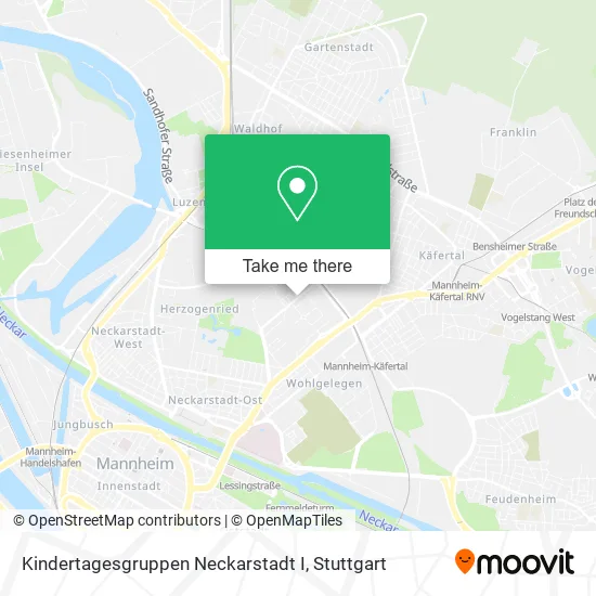 Карта Kindertagesgruppen Neckarstadt I