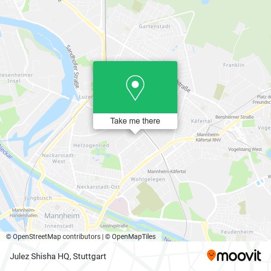 Карта Julez Shisha HQ