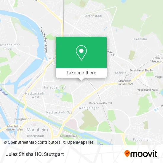 Карта Julez Shisha HQ