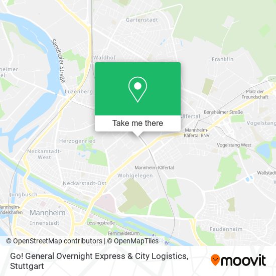 Go! General Overnight Express & City Logistics map