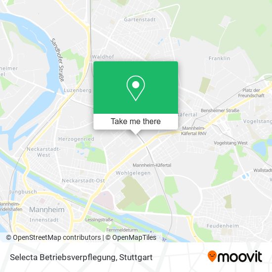 Selecta Betriebsverpflegung map