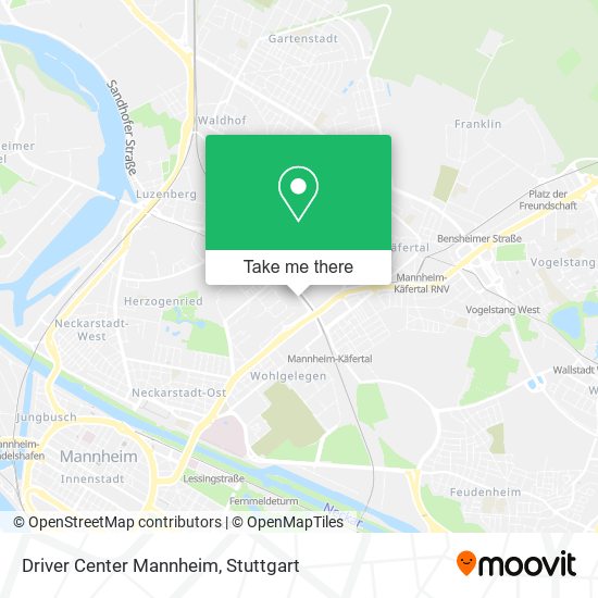 Карта Driver Center Mannheim