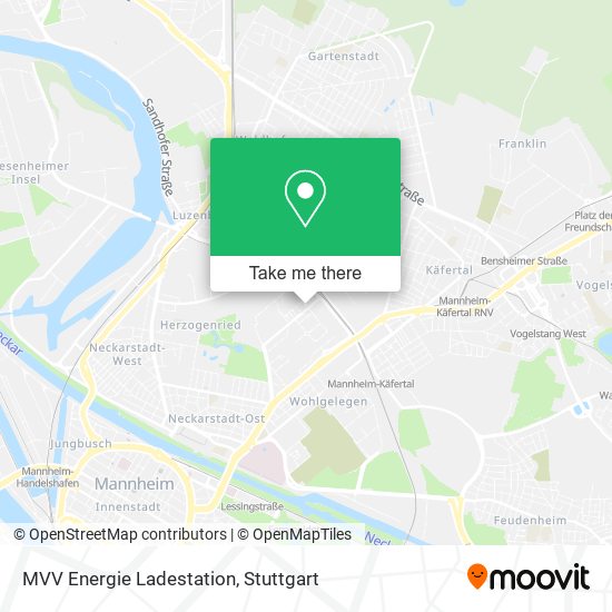 MVV Energie Ladestation map