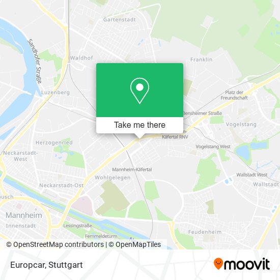 Europcar map