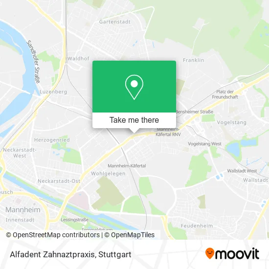 Карта Alfadent Zahnaztpraxis