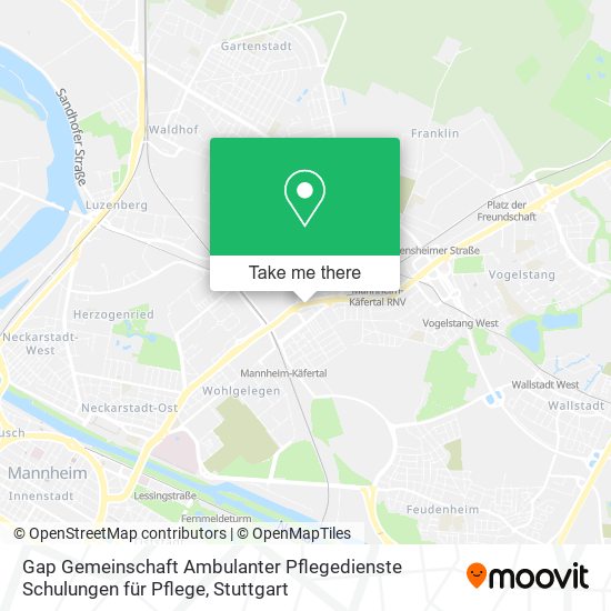 Gap Gemeinschaft Ambulanter Pflegedienste Schulungen für Pflege map