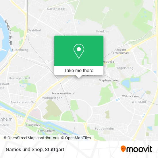 Карта Games und Shop